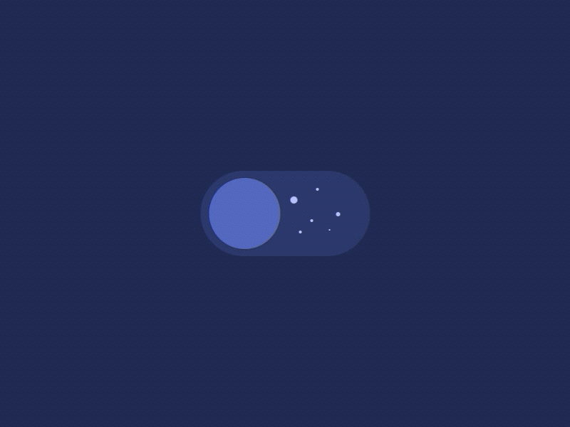 Daily UI #015 — On/Off Switch 015 blue dailyui moon moon phases night off on onoff switch switch toggle