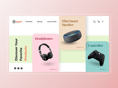 Online Electronics Gadgets banner bigginer branding design graphic design typography ui vector