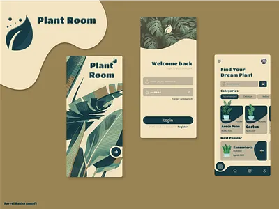 Plant Room graphic design typography ui