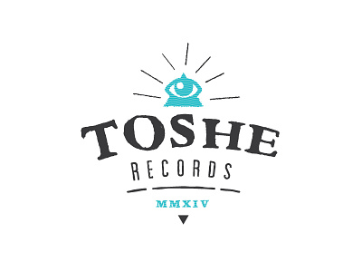TOSHE Records label label logo mark record studio