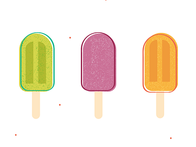streetpops colors food illustration illustration popsicles texture