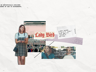 Lady Bird 2017 collage collage art favorite movies film film collage lady bird