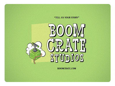 Boom Crate Ad ad classic cartoons typography western type