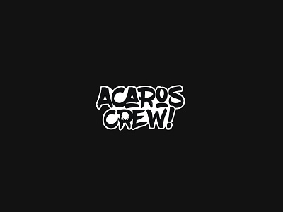 Acaros Crew branding design entertainment icon identity illustration lettering logo rap vector