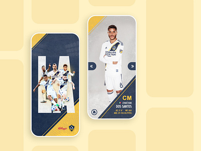 LA Galaxy - Kellogg's App animation app football graphic design icon illustration lagalaxy landing page losangeles mls mobile mobile app design mobile design mobile ui typography ui ux vector web