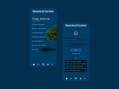 Botanical Garden app branding design graphic design illustration logo ui ux vector