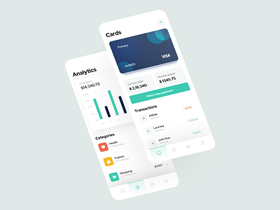 Finance App - Design Exploration 3d animation app branding design finder graphic design inspiration landing logo manger minimal minimalistic motion graphics ui uiux