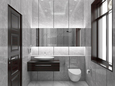 Bathroom Interior 3d graphic design