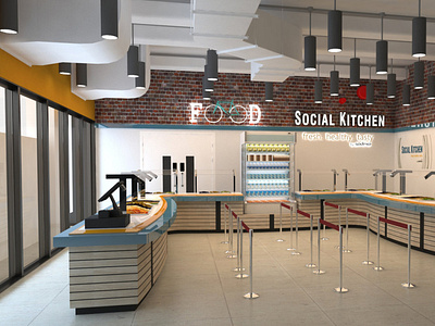 Social Kitchen Interior