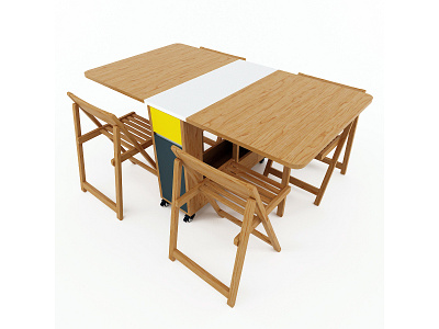 Foldable Dining Table & Chairs