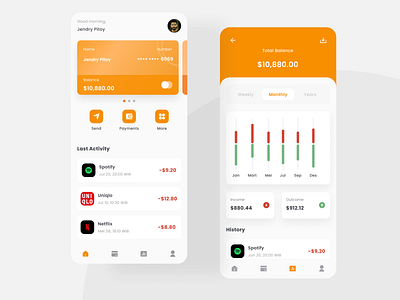 Finance App design exploration finance ios mobile app mobile design ui wallet app