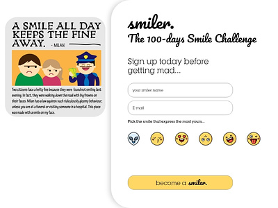 100 - days of UI Challenge 001, Sign Up page dailyui design digital art illustration
