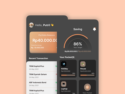 Money Manager Application design mobile app ui ux