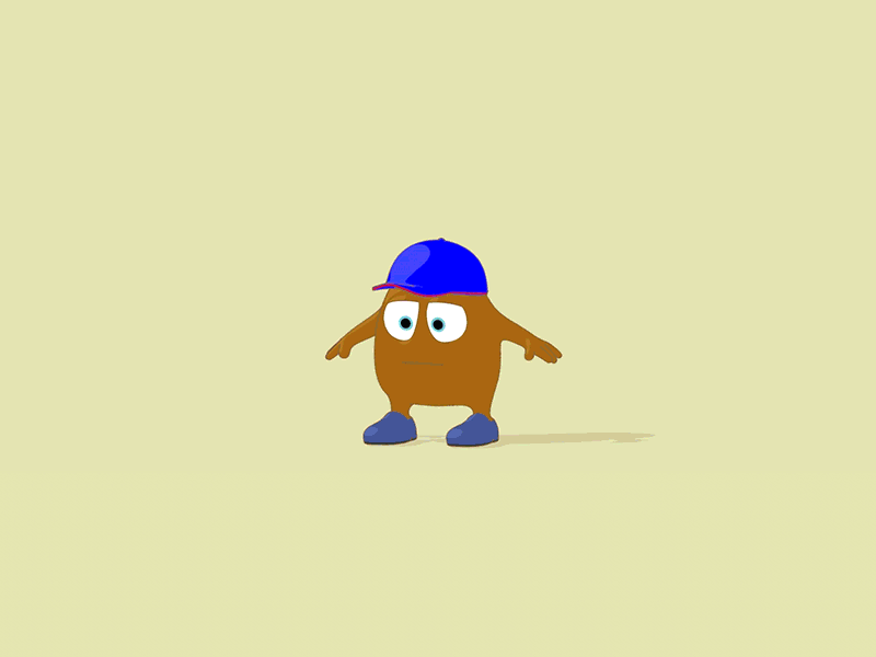 Say hi to Gio! animation character character animation fun color gif happy loop
