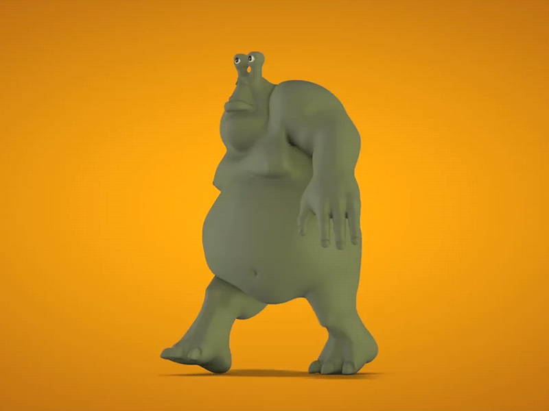 Fabio Walk Cycle animation c4d character character animation cinema 4d creature design fabio fat txt walk cycle