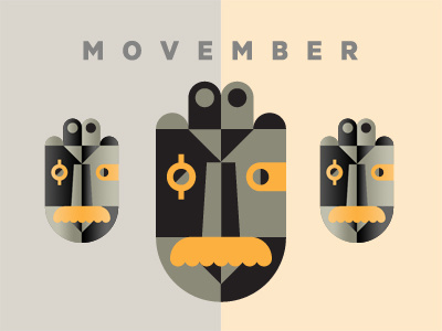 Movember 01 cancer depero illustration illustrator man moustache movember november postrate relajaelcoco spain vectorial
