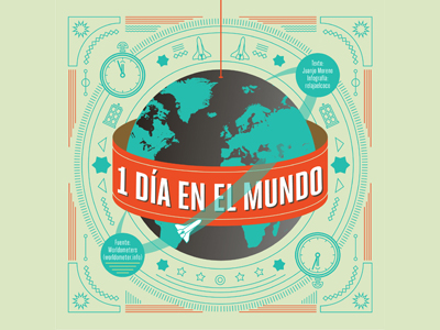 1 day in the world infographics by relajaelcoco on Dribbble