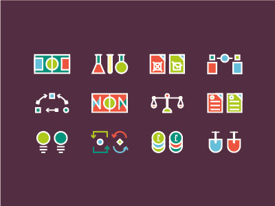 Set Icons Grupo Consultores infographic