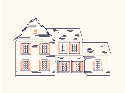 Home Illustration 2 house illustration lines simple