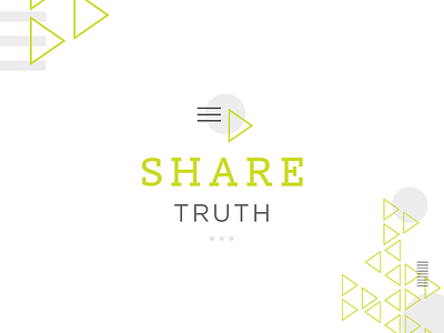 Share Truth campaign geometric logo pattern shape shapes share truth