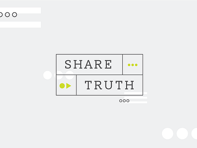 Share Truth 2 badge geometric shapes share truth