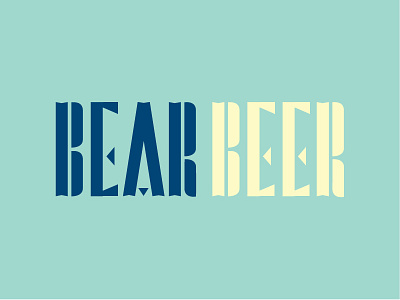 Bear Beer bear beer custom lettering logotype type typeface