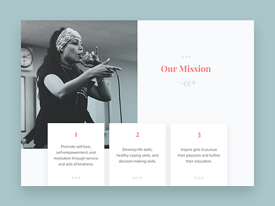 Our Mission blossom cards design mission ui ux