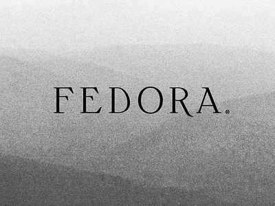Fedora arts and crafts wordmark