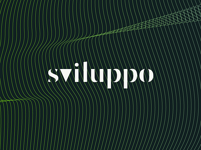 Sviluppo 01 branding green growth identity lines logo sviluppo