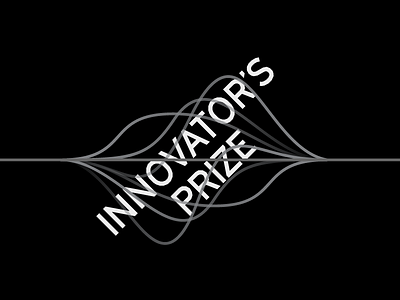 Innovator's Prize black and white brand bw cinetype gt cinetype identity logo mark type typography waves