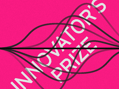 Innovators Prize black and white brand bw cinetype gt cinetype identity logo mark type typography waves