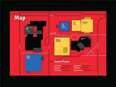 OU Arts District Map color map ou wayfinding