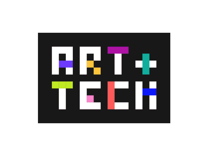 ART + TECH Identity animation art color colour motion pixels technology