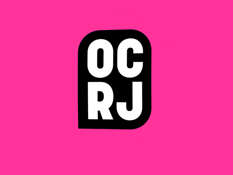 Ocrj Logo Animation animated logo animation brand branding bubble color design identity logo mark motion pink speech bubble type typography women