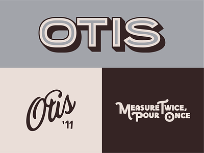 Otis Marks brand brand and identity brown coffee colorado handmade handmade type identity lettering mark marks otis signature tagline type typography