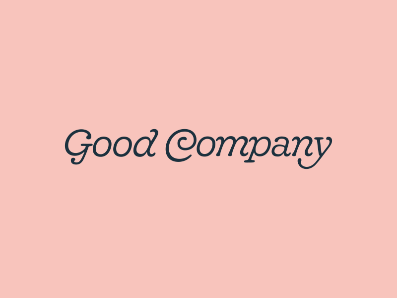 Good Company Identity badge brand branding color gooper identity identity design logo mark media podcast tagline type typography wordmark