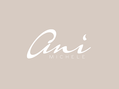 Ani Michele Logo Design branding custom design graphic design logo logo design signature vector