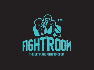 Fightroom Logo Design boxing branding custom design fitness graphic design logo logo design mascot vector