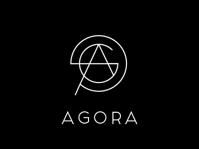 Agora Logo Design branding custom design graphic design lineart logo logo design vector