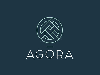 Agora Logo Design branding custom design graphic design lineart logo logo design vector