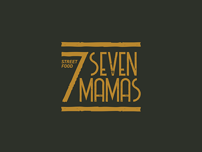 Seven Mamas Logo Design branding custom design food graphic design logo logo design vector