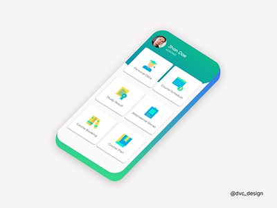 Colldash, Simple GridCard Dashboard in Flutter app dashboard flutter mobile design ui ux