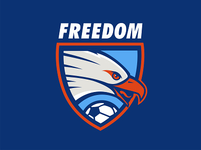 Freedom Eagles soccer logo logodesign sports branding sports design sports logo sports logos