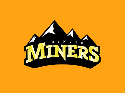 Denver Miners logo logodesign sports branding sports design sports logo sports logos