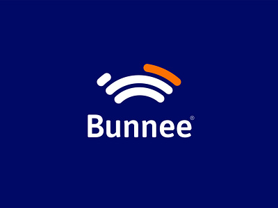 Bunnee Logo brand identity branding bunny line logo logo minimalist modern modern logo rabbit speed tech technology