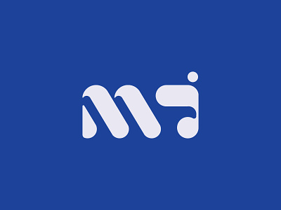 M + J Logo Concept branding logo minimalist modern technology