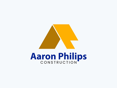 Construction Logo A + P branding construction design logo minimalist modern