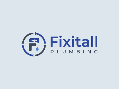 Plumbing Logo branding design logo minimalist modern plumbing