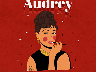 Iconic Audrey - Breakfast at Tiffany audreyhepburn breakfastattiffany design female hollywood icon iconic iconicmovie illustration
