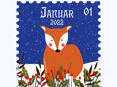 January 2022 Stamp Illustration